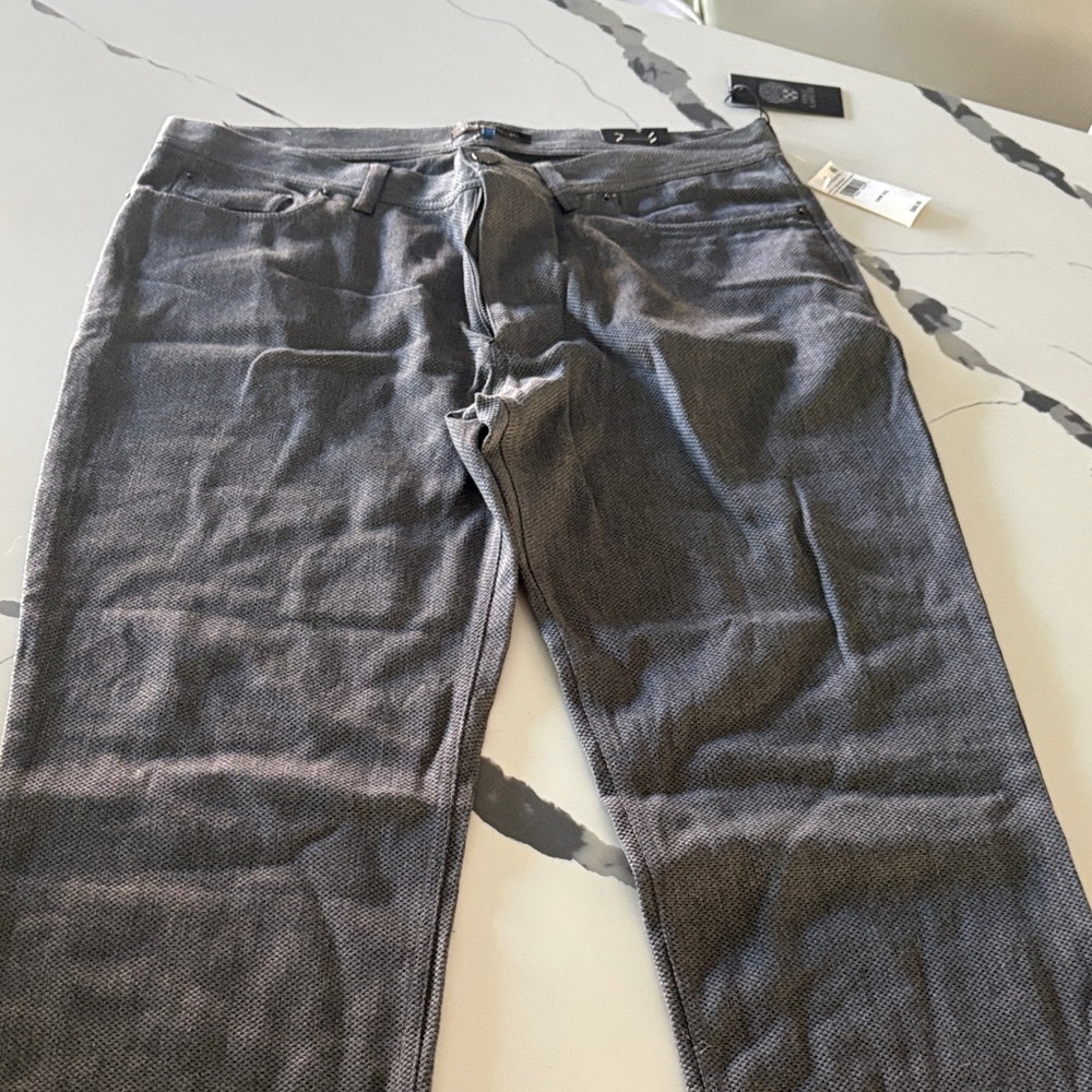 Vince Camuto Charcoal Textured Trousers